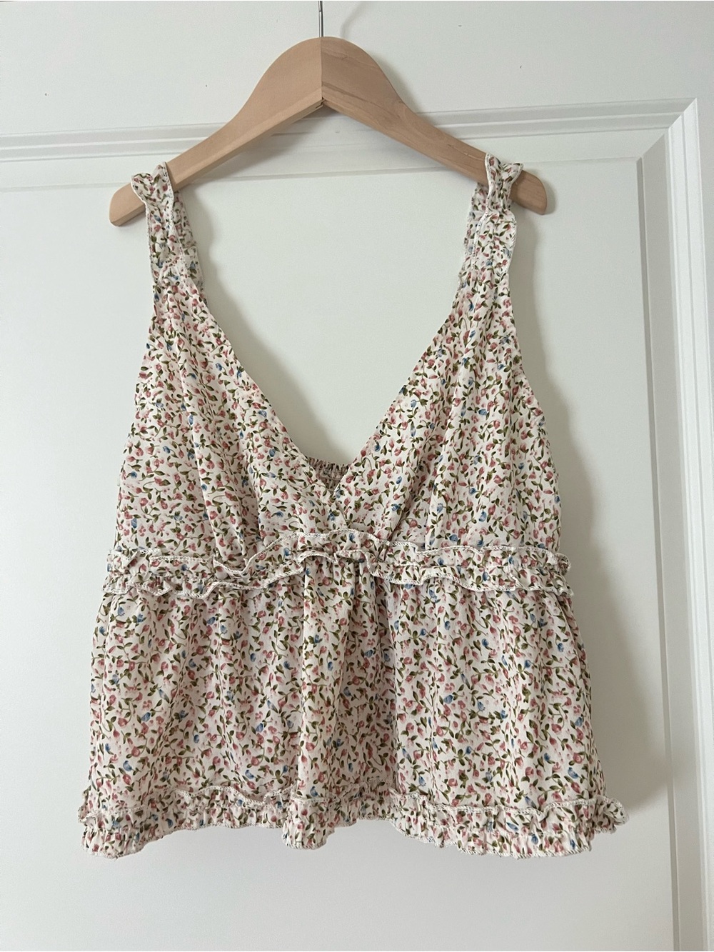 Floral crop Tank Top